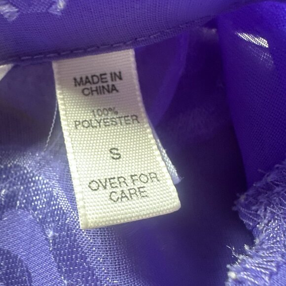 Vintage Victoria’s Secret Sheer Purple Heart Pajama Set | Coquette Y2K Soft Girl - Picture 8 of 15